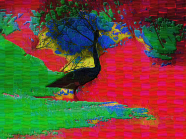 Arts numériques intitulée "Le chant du cygne n…" par Sniegourotchka, Œuvre d'art originale, Travail numérique 2D