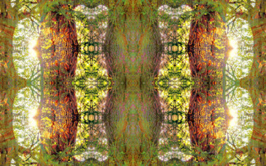 Arts numériques intitulée "Au cœur de la forêt" par Sniegourotchka, Œuvre d'art originale, Travail numérique 2D