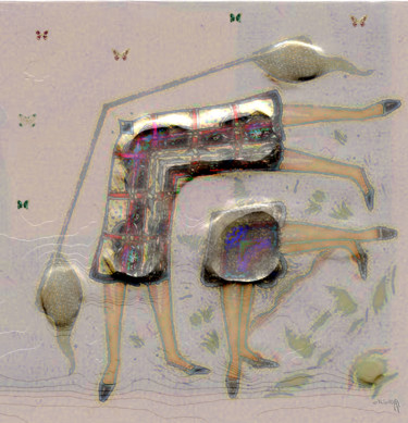 Peinture intitulée "Une partie de chass…" par Sniegourotchka, Œuvre d'art originale, Peinture numérique