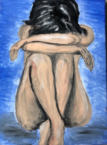 Painting titled "The body" by Joanna Snopkowska, Original Artwork, Acrylic