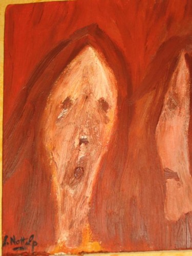 Peinture intitulée "Terreur dans l'Ame…" par Salocin Nottolp, Œuvre d'art originale