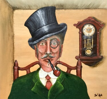 Peinture intitulée "Lord Paddington" par So Art, Œuvre d'art originale, Acrylique
