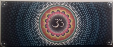 Painting titled "Mandala Aum Pontill…" by Soart, Original Artwork, Acrylic