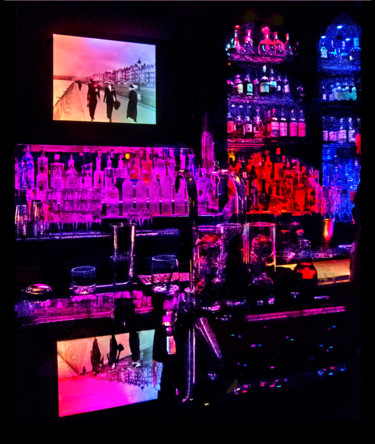 Photography titled "Reflections in a Bar" by Tsofi Inbar, Original Artwork, Digital Photography