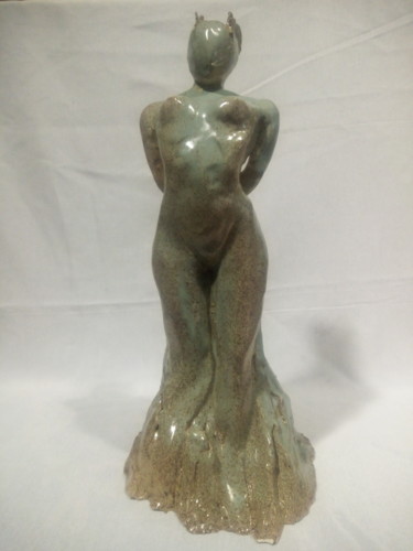 Sculpture intitulée "La Clémence" par Sue, Œuvre d'art originale, Argile