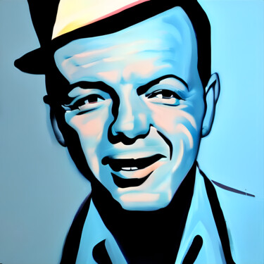 Digital Arts titled "Frank Sinatra" by Sobalvarro, Original Artwork, Digital Painting