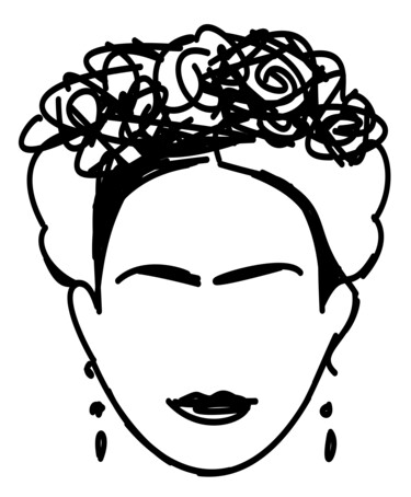 Digital Arts titled "Frida Kahlo 2" by Sobalvarro, Original Artwork, Digital Painting