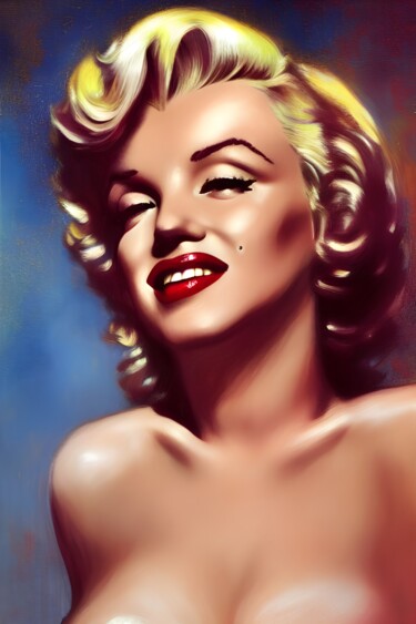 Digital Arts titled "Marilyn Monroe" by Sobalvarro, Original Artwork, AI generated image