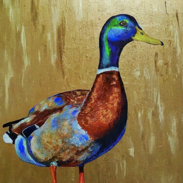 Digital Arts titled "The Mallard Duck" by Sobalvarro, Original Artwork, Digital Painting