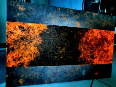 Malerei mit dem Titel "Volcano" von Sobo, Original-Kunstwerk, Acryl