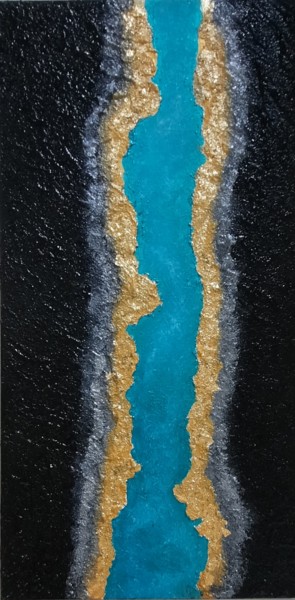 Peinture intitulée "Mistic river" par Sobo, Œuvre d'art originale, Acrylique