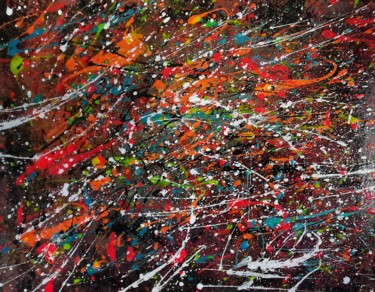 Peinture intitulée "Abstract graffiti" par Sobo, Œuvre d'art originale, Acrylique