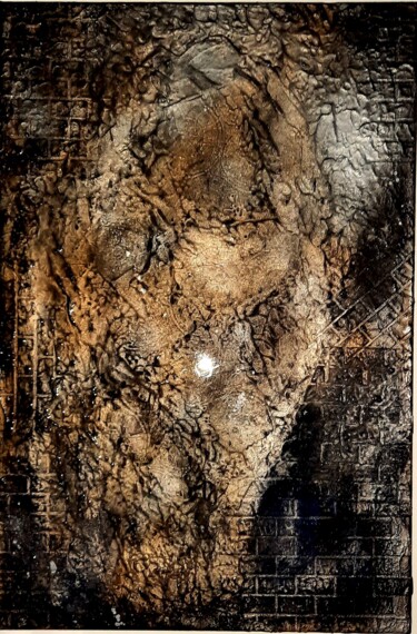 Painting titled "Black mirror" by Sobo, Original Artwork, Acrylic