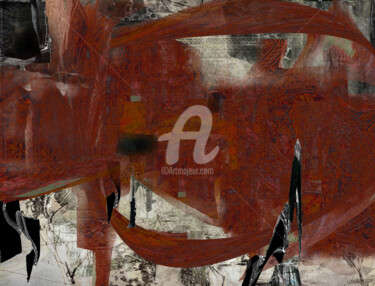 Artes digitais intitulada "Red Curtain Sky" por Sobreira Airton, Obras de arte originais, Pintura digital