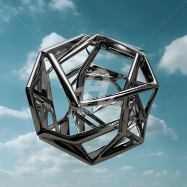 Digitale Kunst mit dem Titel "sculpture sky" von Sobreira Airton, Original-Kunstwerk, Digitale Malerei