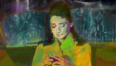 Digital Arts titled "Andrey Hepburn" by Sobreira Airton, Original Artwork, Digital Painting