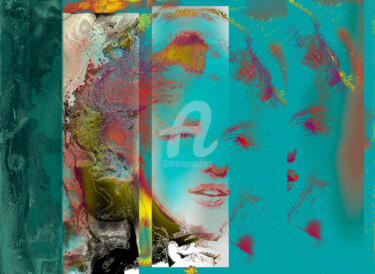 Digitale Kunst mit dem Titel "Merilyn Monroe" von Sobreira Airton, Original-Kunstwerk, Digitale Malerei