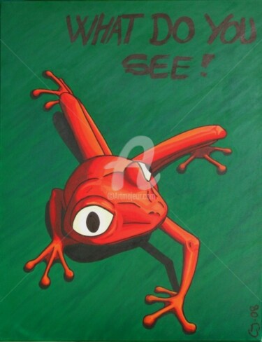 Painting titled "What..." by Cj.Sodder, Original Artwork, Other
