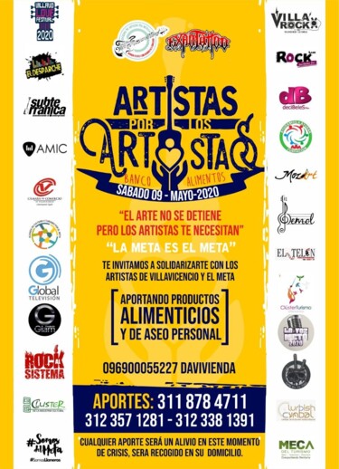 Картина под названием "BANCO DE ALIMENTOS…" - Sodeartmeta Arte Cultura, Подлинное произведение искусства, Видео