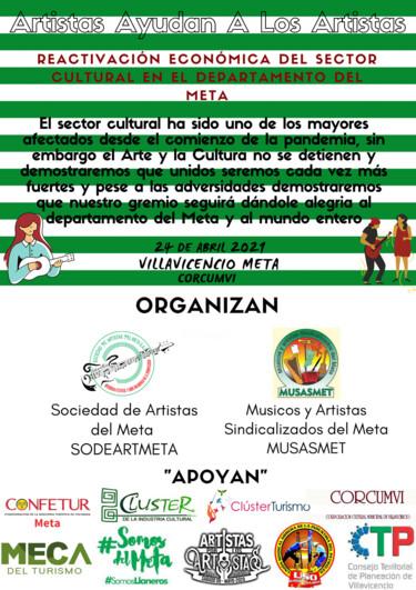 Картина под названием "ARTISTAS AYUDAN A L…" - Sodeartmeta Arte Cultura, Подлинное произведение искусства, Цифровая фотограф…
