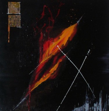Peinture intitulée "Incision" par Soelle, Œuvre d'art originale, Huile