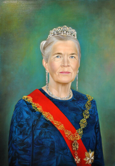Картина под названием "Ее Величество Донна…" - Софья-Элизабет Рехлинг, Подлинное произведение искусства, Масло