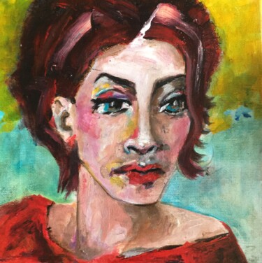 Painting titled "Angelik" by Soffya, Original Artwork, Acrylic