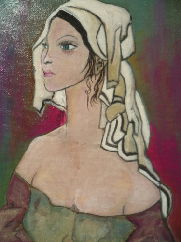Peinture intitulée "Mona.jpg" par Soffya, Œuvre d'art originale, Acrylique