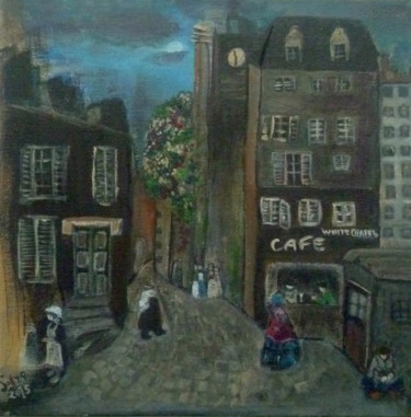 Painting titled "Whitechapel" by Soffya, Original Artwork, Acrylic