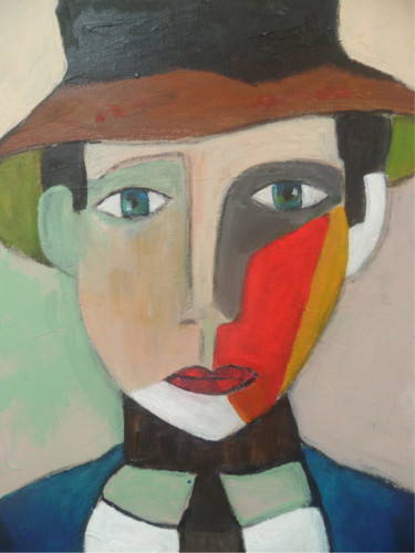 Pittura intitolato "Color Man" da Soffya, Opera d'arte originale, Acrilico