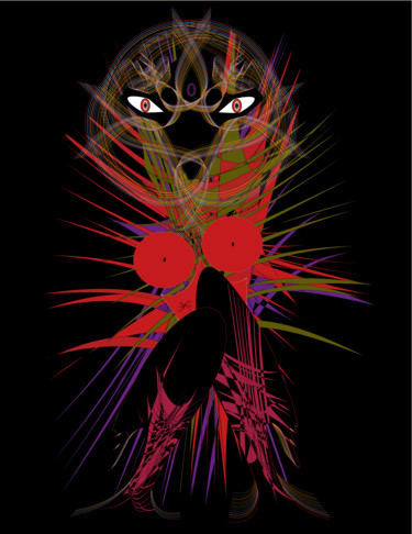Arte digital titulada "KatWoman" por Soffya, Obra de arte original, Pintura Digital