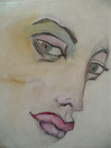 Painting titled "Regard" by Soffya, Original Artwork, Acrylic