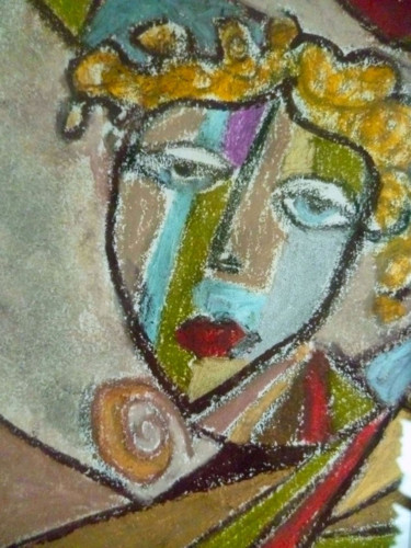 Tekening getiteld "Titi’Marcel" door Soffya, Origineel Kunstwerk, Pastel