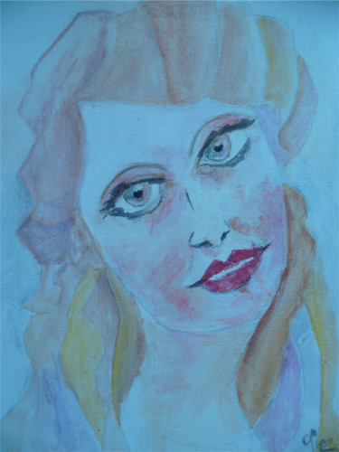 Painting titled "Pour tes yeux de bi…" by Soffya, Original Artwork, Acrylic