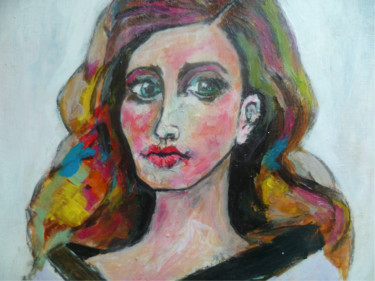 Peinture intitulée "Starlette, Lauren B." par Soffya, Œuvre d'art originale, Acrylique