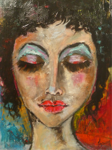 Картина под названием "dreamy" - Soffya, Подлинное произведение искусства, Акрил