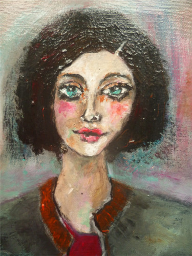 Peinture intitulée "Les yeux de Marny" par Soffya, Œuvre d'art originale, Acrylique