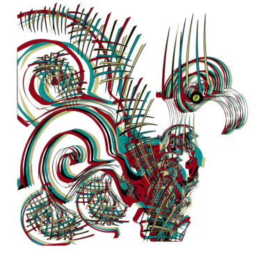 Digitale Kunst getiteld "Condor" door Soffya, Origineel Kunstwerk, Digitaal Schilderwerk