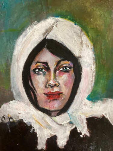 Peinture intitulée "Femme des monts du…" par Soffya, Œuvre d'art originale, Acrylique