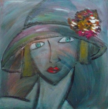 Painting titled "Adélaïde" by Soffya, Original Artwork, Acrylic