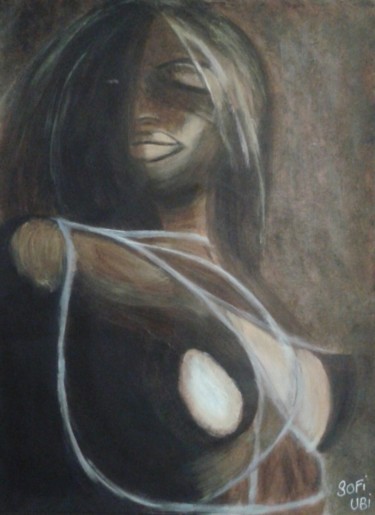 Картина под названием ""Jeux érotiques"" - Sofi Ubi, Подлинное произведение искусства, Акрил