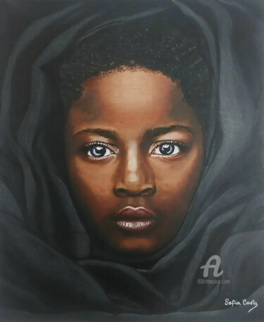 Painting titled "Isaya" by Sofia Costa, Original Artwork, Oil