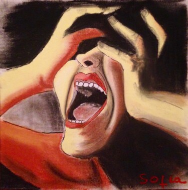 Peinture intitulée "Horror" par Sofia De Segonzac, Œuvre d'art originale