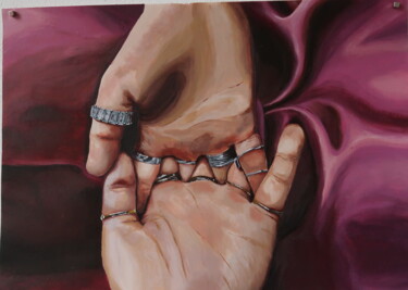 Painting titled "intimacy II" by Sofia Goujon, Original Artwork, Acrylic