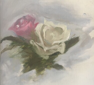 Картина под названием "Розы" - Sofia Martyshchenko, Подлинное произведение искусства, Масло