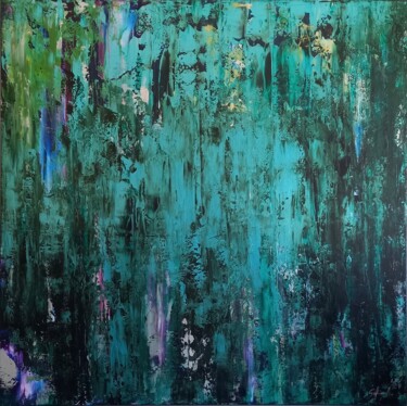 Peinture intitulée "Emerald of Skiathos" par Sofia Nikolaou, Œuvre d'art originale, Acrylique