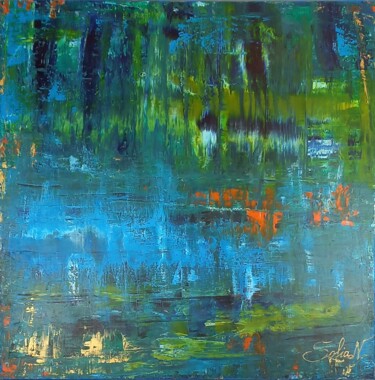 Pittura intitolato "River" da Sofia Nikolaou, Opera d'arte originale, Acrilico