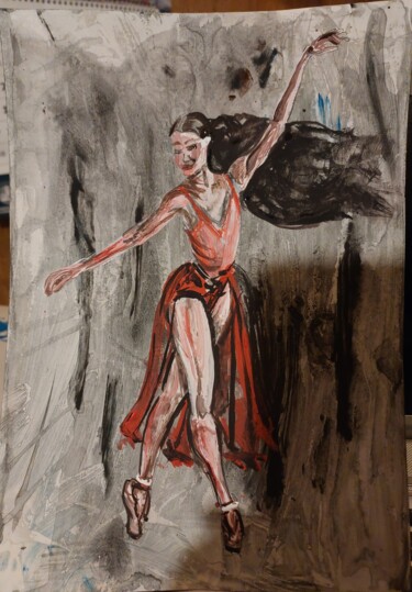 Pittura intitolato "Балет 3" da Sofia Ternoutskaia, Opera d'arte originale, Acrilico