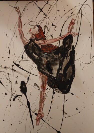 Painting titled "Балет 4" by Sofia Ternoutskaia, Original Artwork, Acrylic
