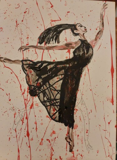 Картина под названием "Балет 5" - Sofia Ternoutskaia, Подлинное произведение искусства, Акрил